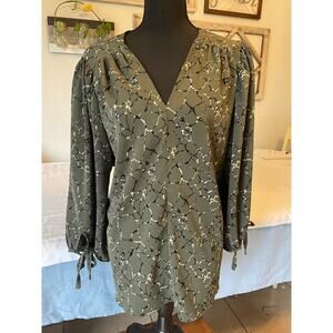 Earth Tone stone print blouse